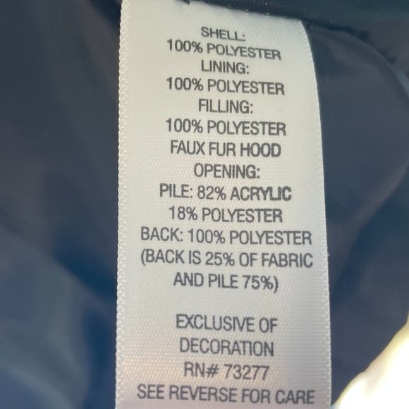 Quilted Puffer Vest with Detachable Hood with Faux Fur Trim by SO Womens Size S - Picture 10 of 16